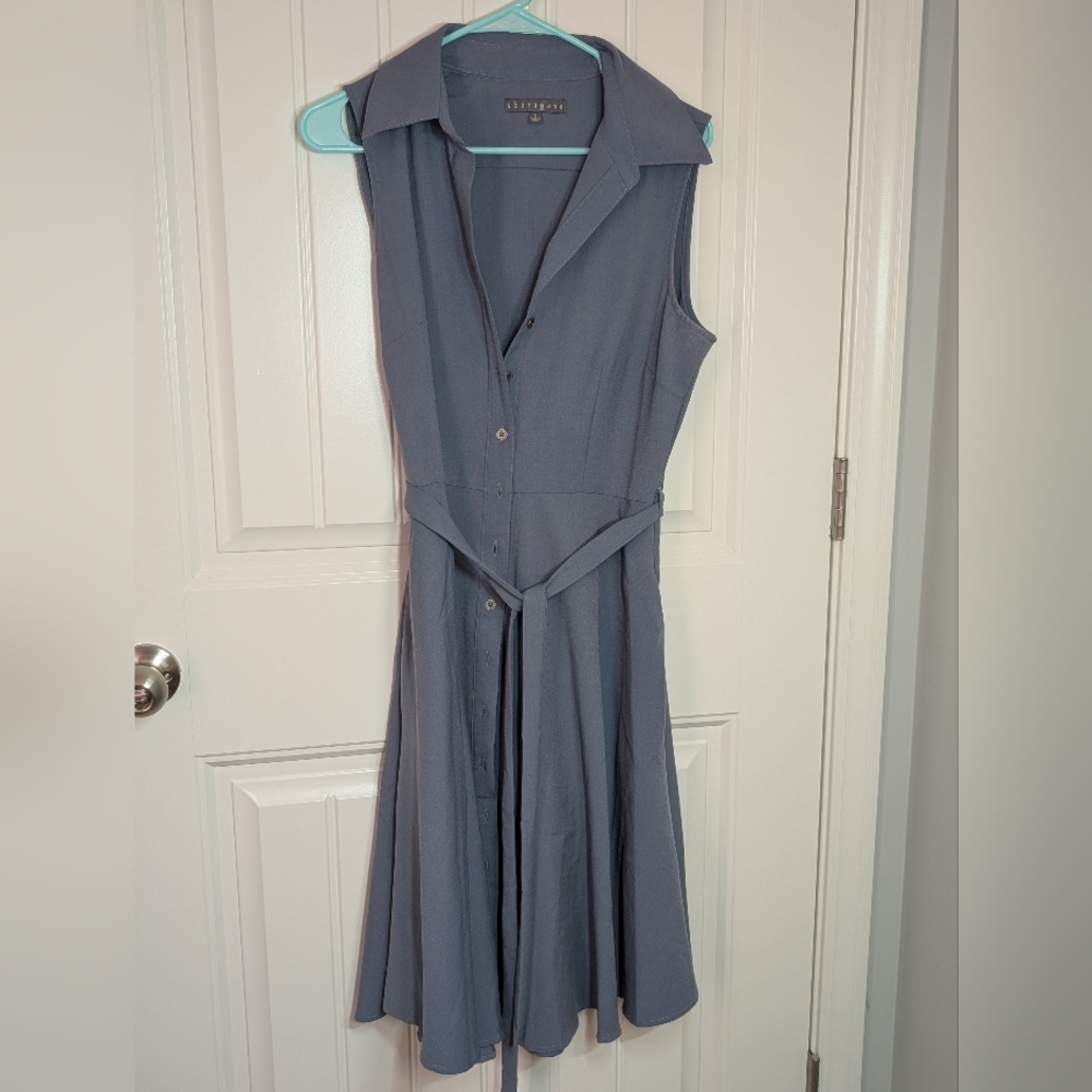 Sleeveless Dusty Blue Dress size 8